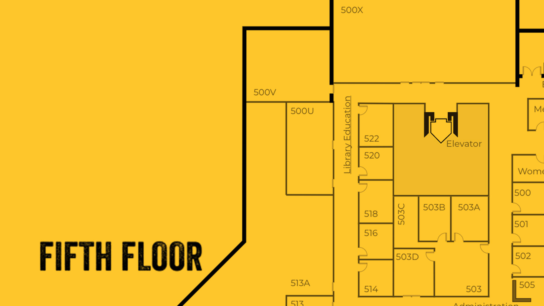 Fifth Floor Map