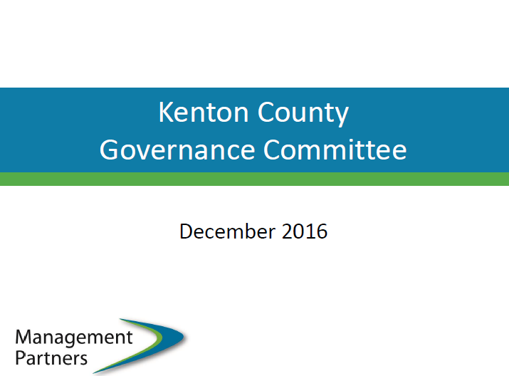Kenton County Governance Recommendations