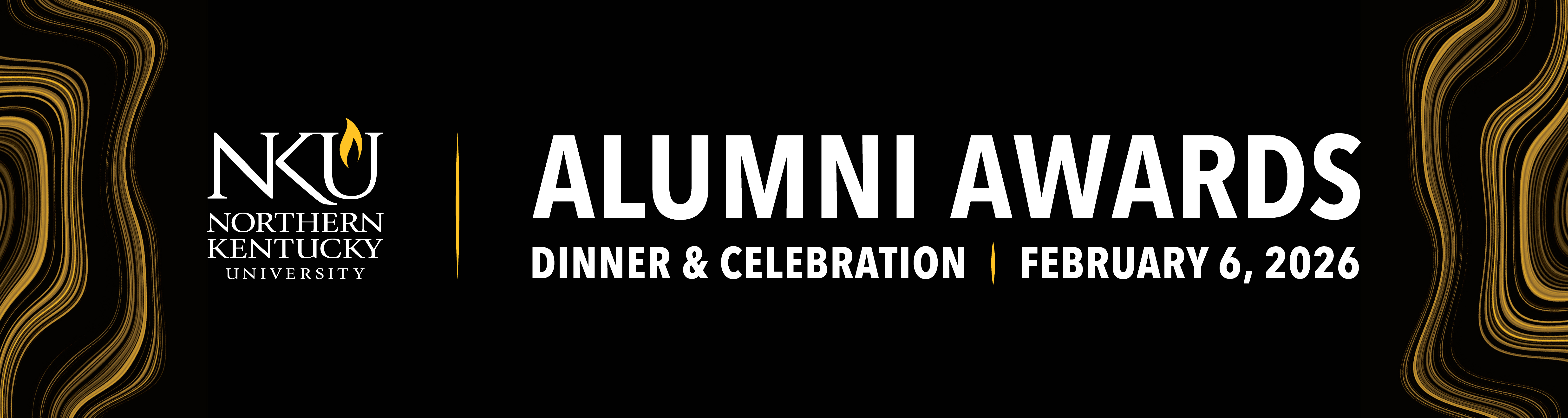 Banner reading: Alumni Awards - Dinner & Celebration - February 6, 2026