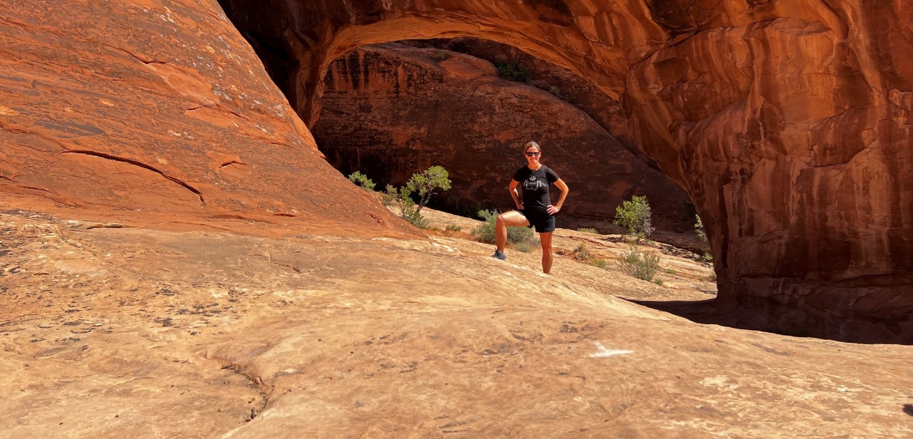 Kristin Steuber hiking