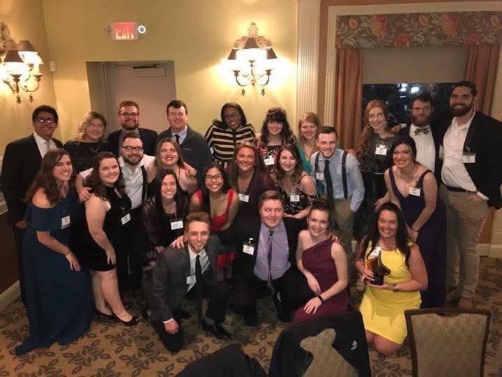 Group of SGA students posing in a group photo.