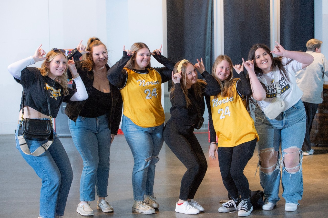 Group of students posing together