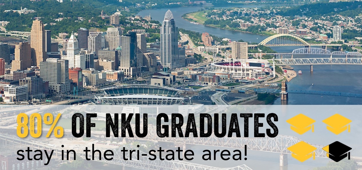 80 percent of NKU graduates stay in tri-state