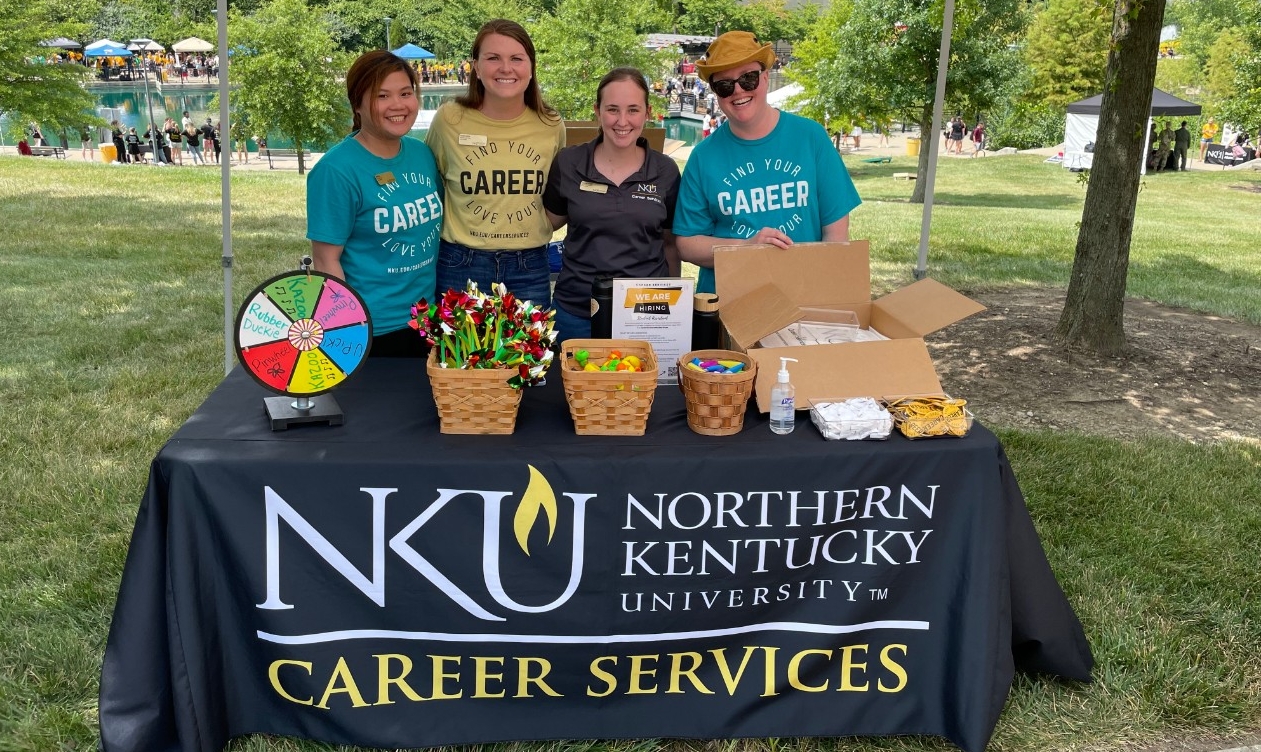 Career Services tabling event