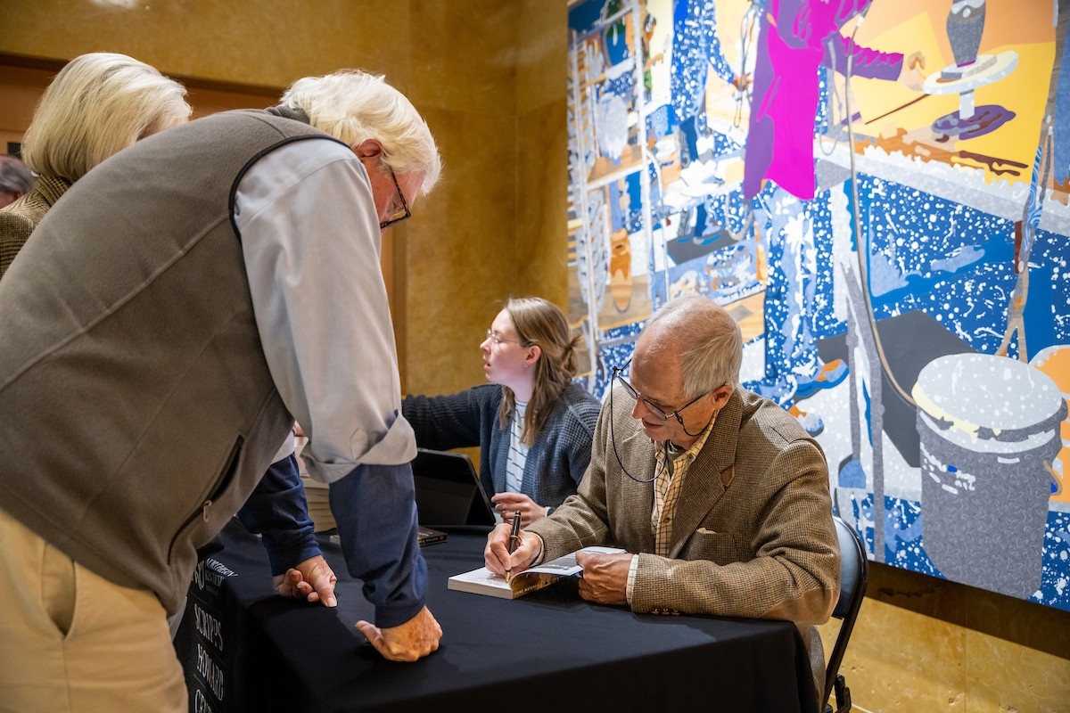 John Maclean Signs his book Home Waters