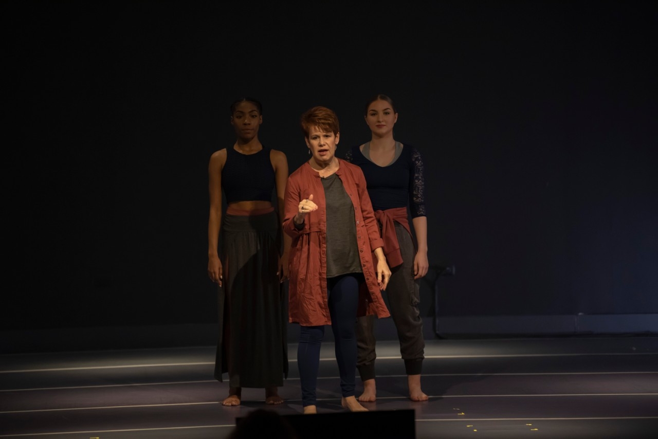 Tracey Bonner giving presentation at Union terminal