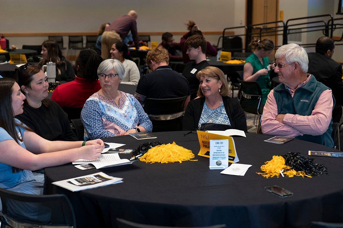Table of attendees at the MSPP ceremony.