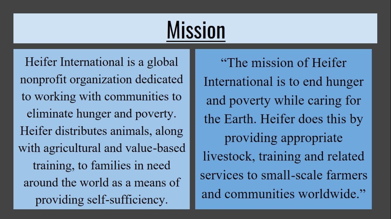 Heifer International Presentation