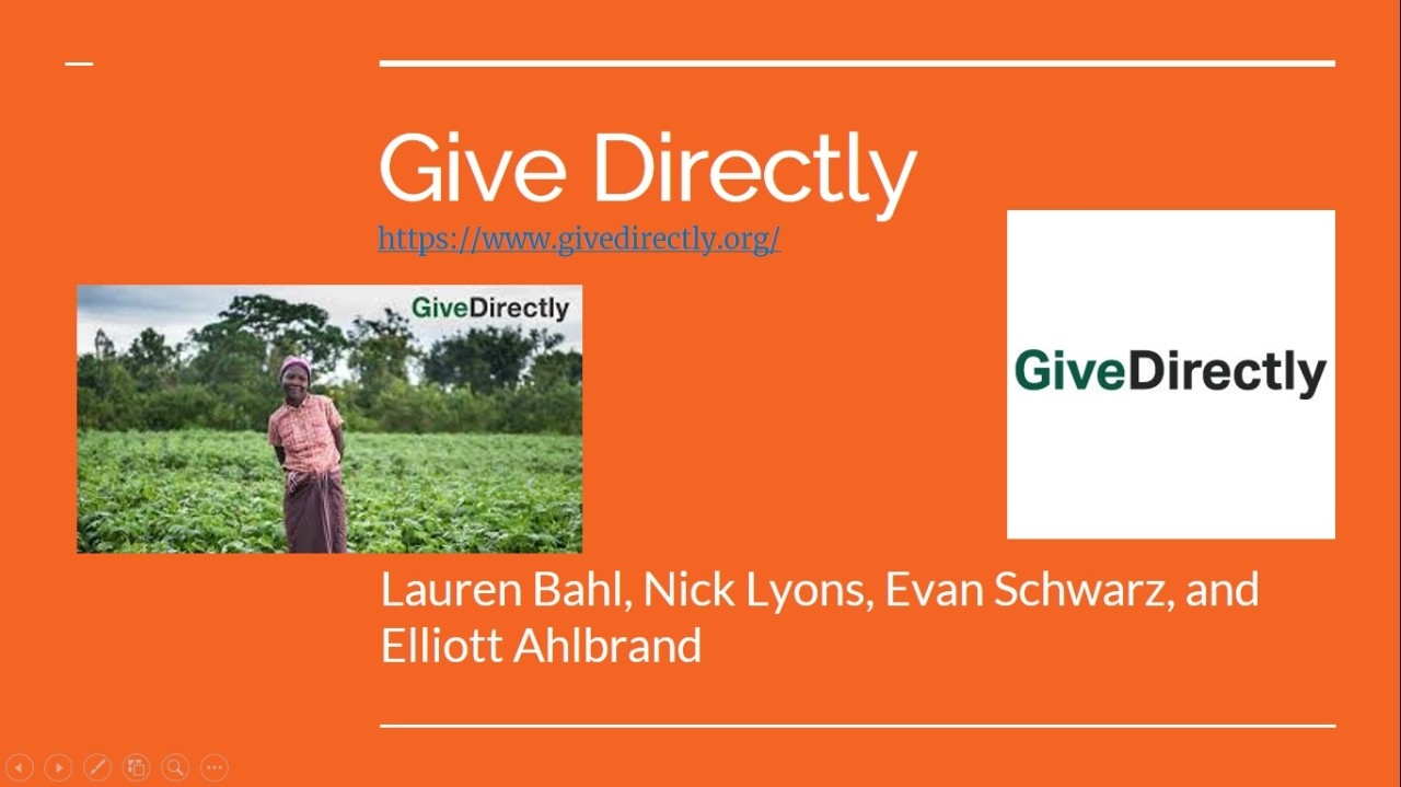 Give Directly Presentation by Students
