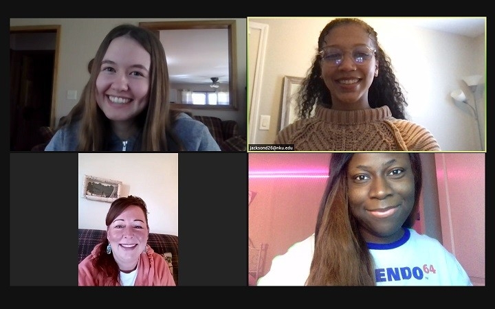 SWK 405 Students in Zoom class