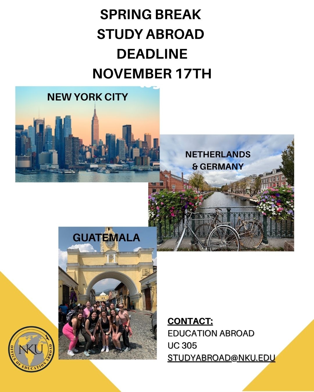 Photos of New York, Europe, and Guatemala