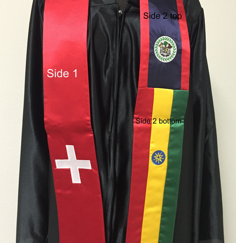 Triple-flag sash