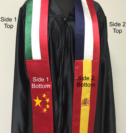 Quadruple-flag sash