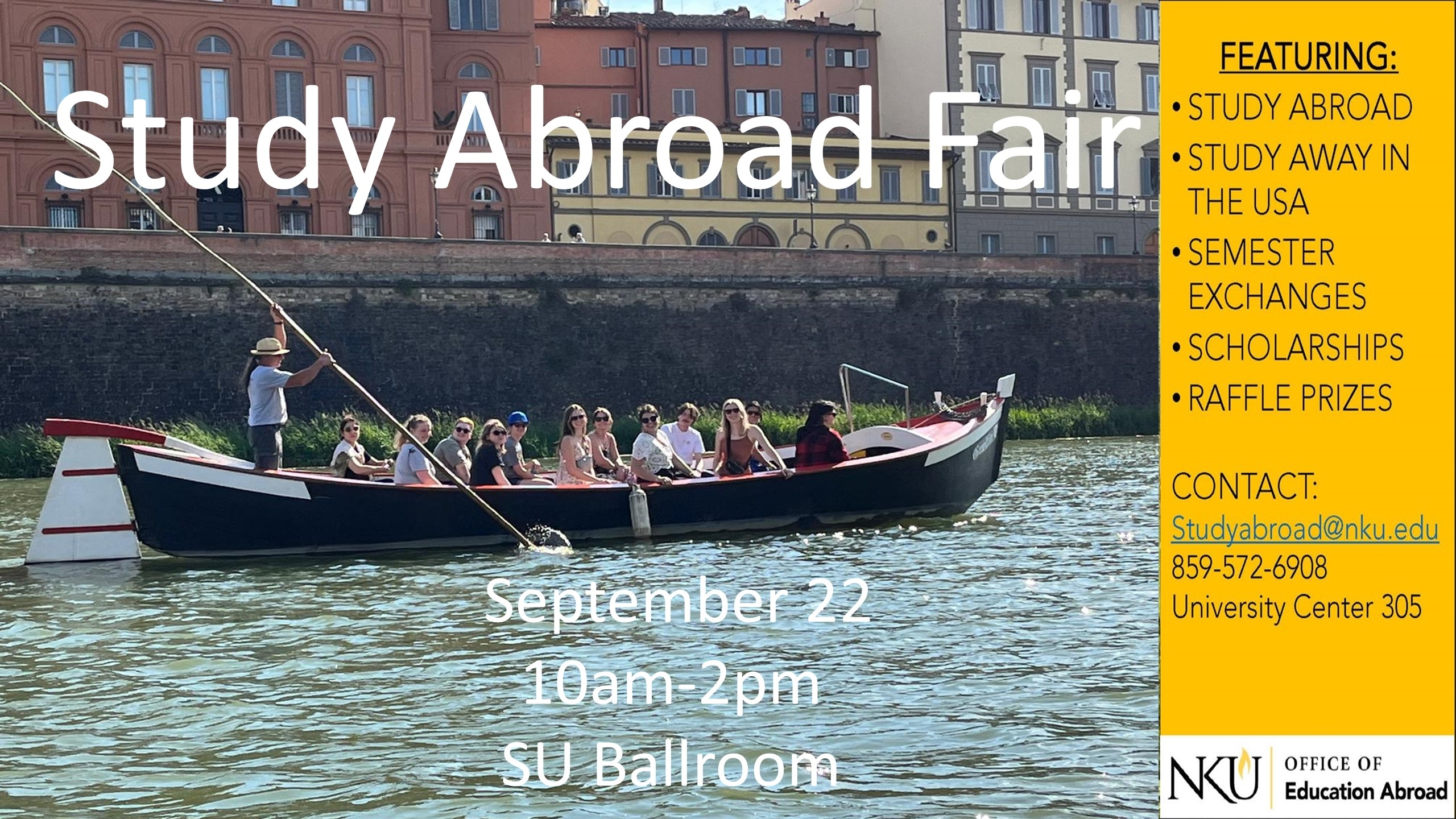 Various images of students on study abroad programs