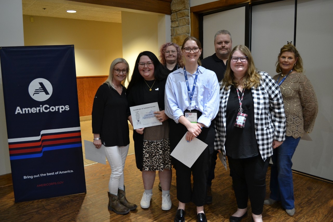 AmeriCorps members posing