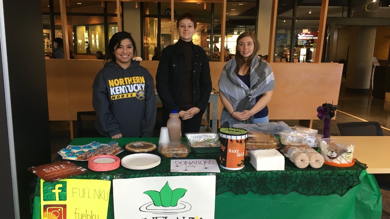 Students help promote FUEL NKU in the Student Union