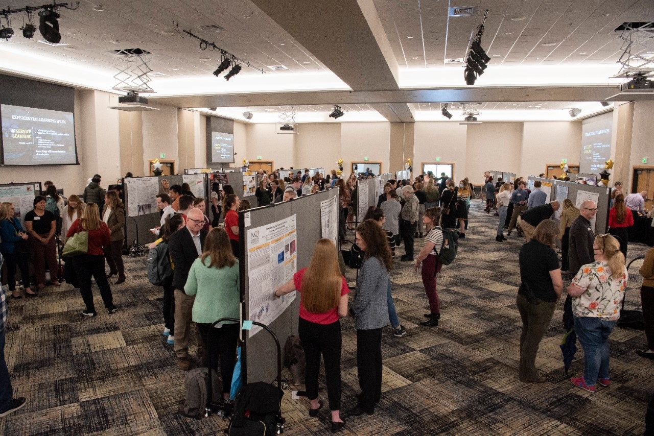 Student presenting at Celebration