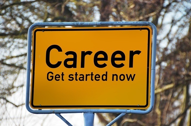 Career services sign