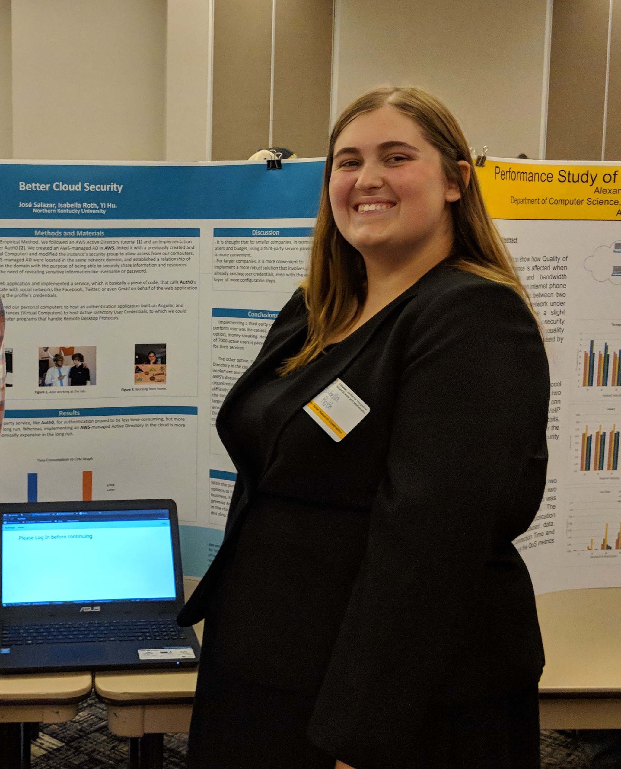 Isabella Roth presenting at Heather BUllen Celebration