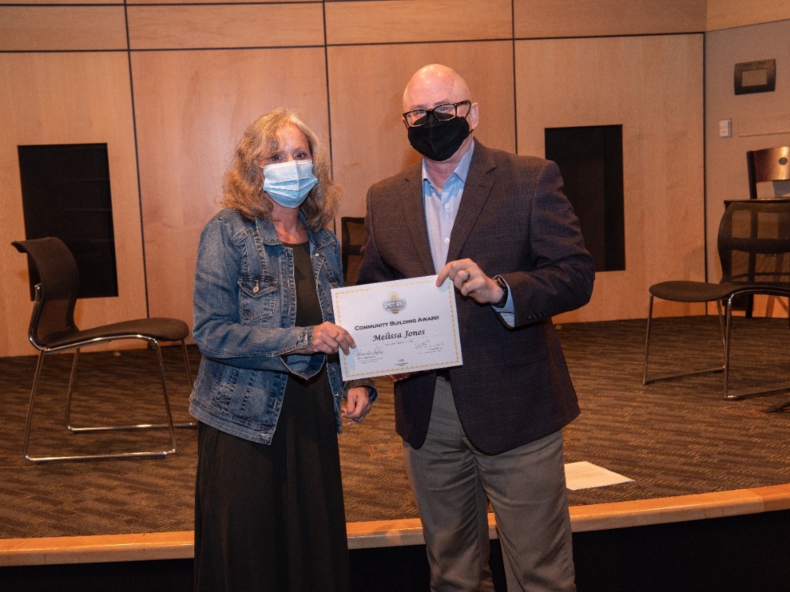 Melissa Jones and the Provost