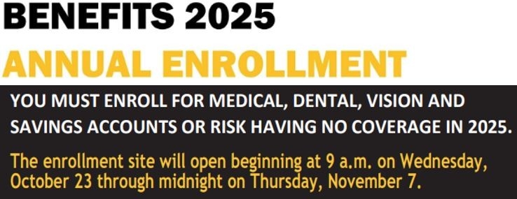 2025 Benefits Enrollment Notification