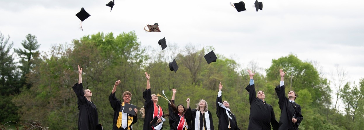 Students at graduation