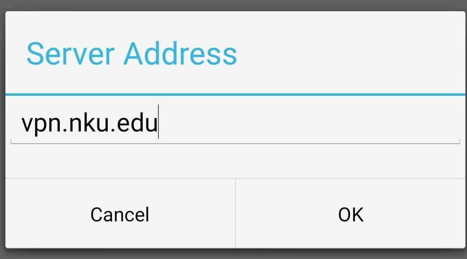 Android VPN Server Address