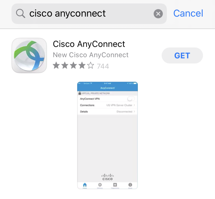 Cisco AnyConnect on the App Store.
