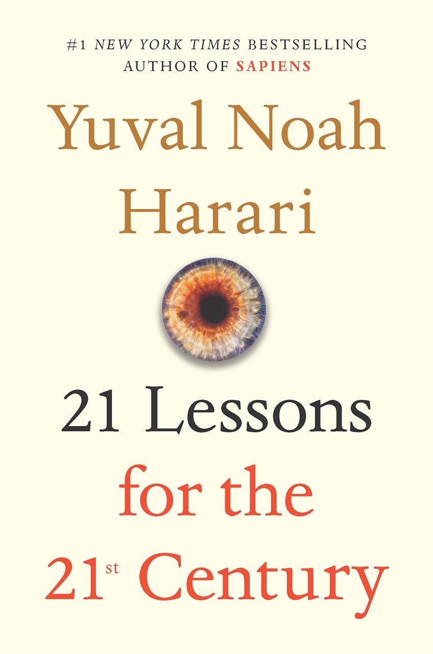 Book cover for 21 lessons for the 21st century by Yuval Noah Harari