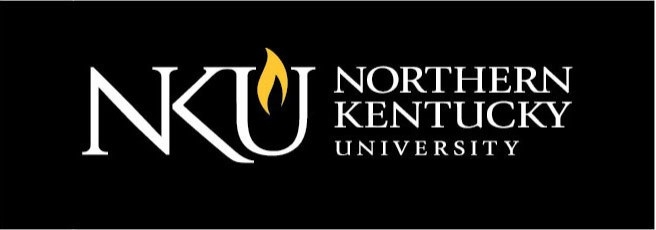 NKU Logo, aligned horizontally on a black background