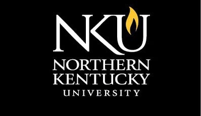 NKU Logo, stacked vertically on a black background