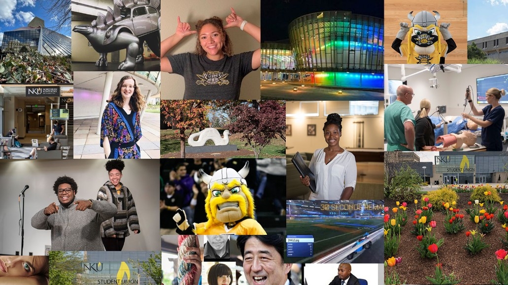Social media images of NKU campus, people, events, etc.