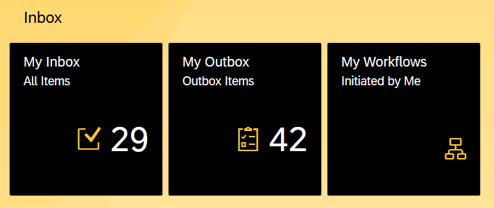 The myInbox main screen.