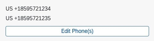 A phone number for a student in myNKU.