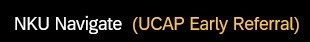 UCAP Early Referral