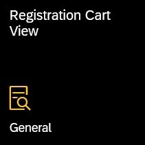 Registration Cart View