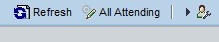 'Refresh' and 'All Attending' buttons in myNKU.