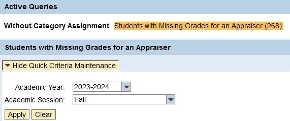 Dropdown menus for 'Academic Year' and 'Academic Session' in myNKU..