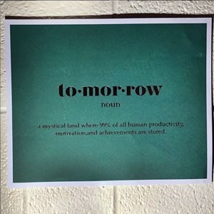 Tomorrow sign