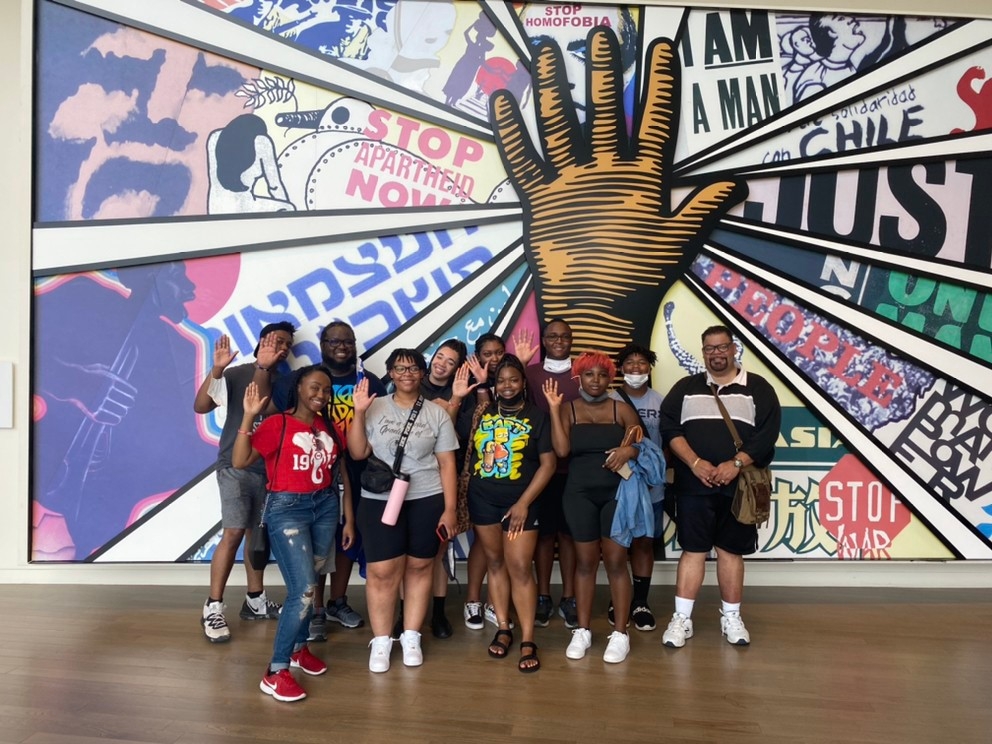 Darryl Peal and students