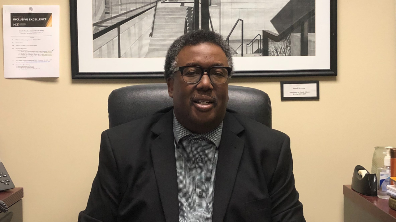  Dr. Eric Jackson at his office desk