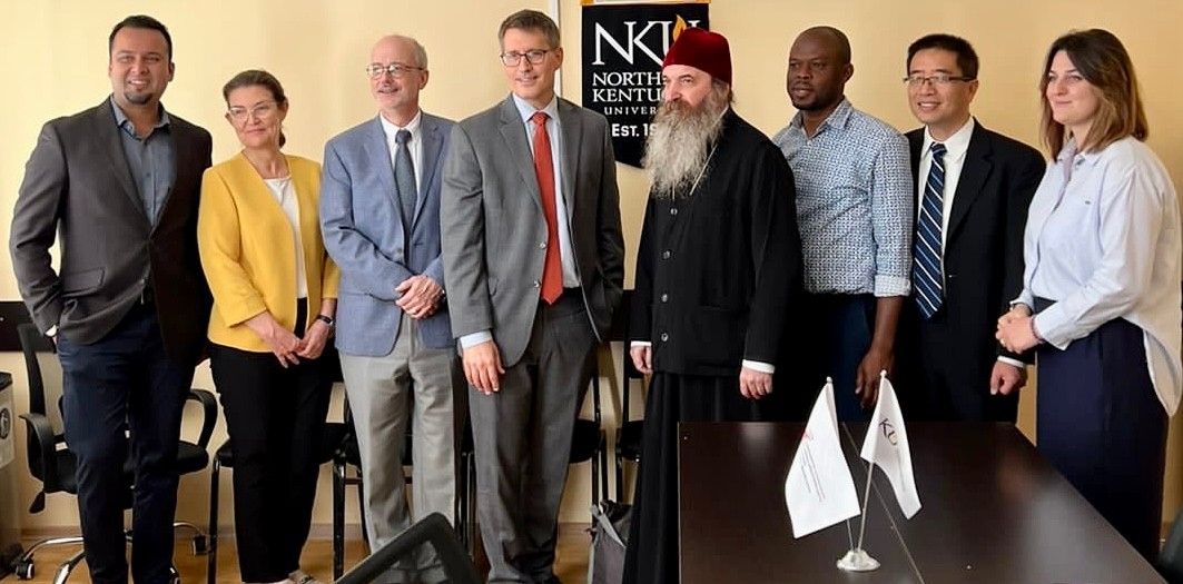 NKU and SANGU faculty gathered for a group photo