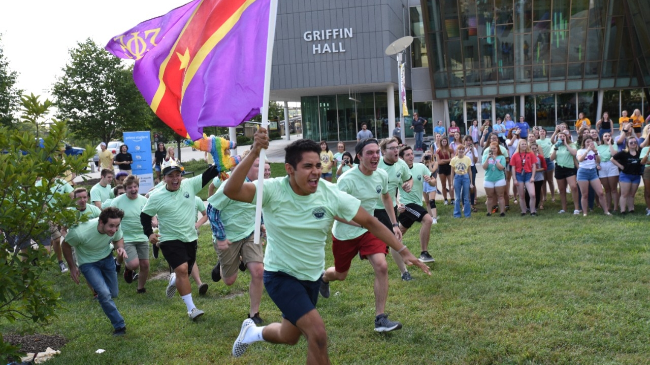 Fraternity bid day activity