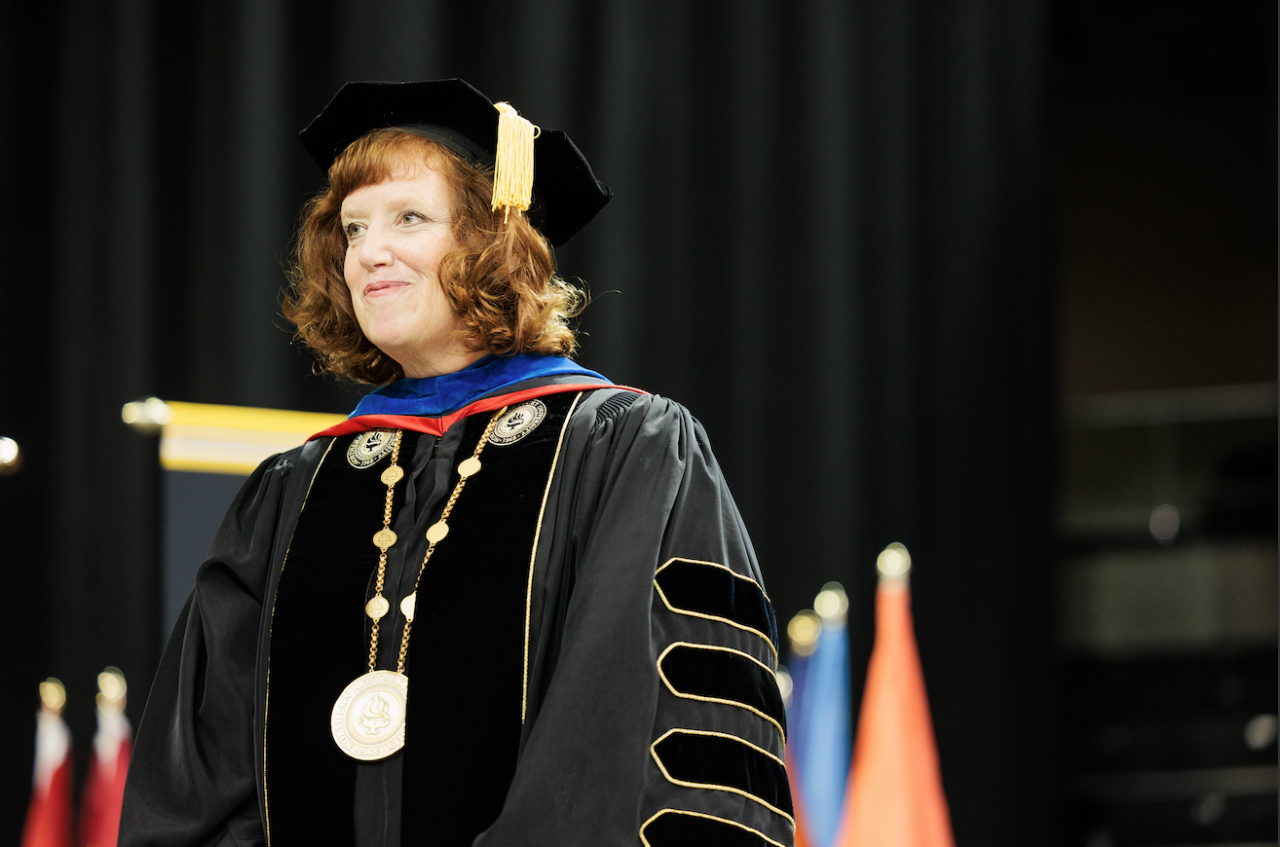 Dr. Cady Short-Thompson at commencement