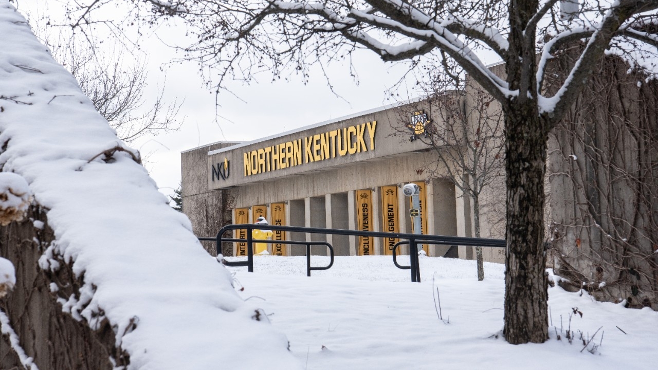 Campus view in Winter
