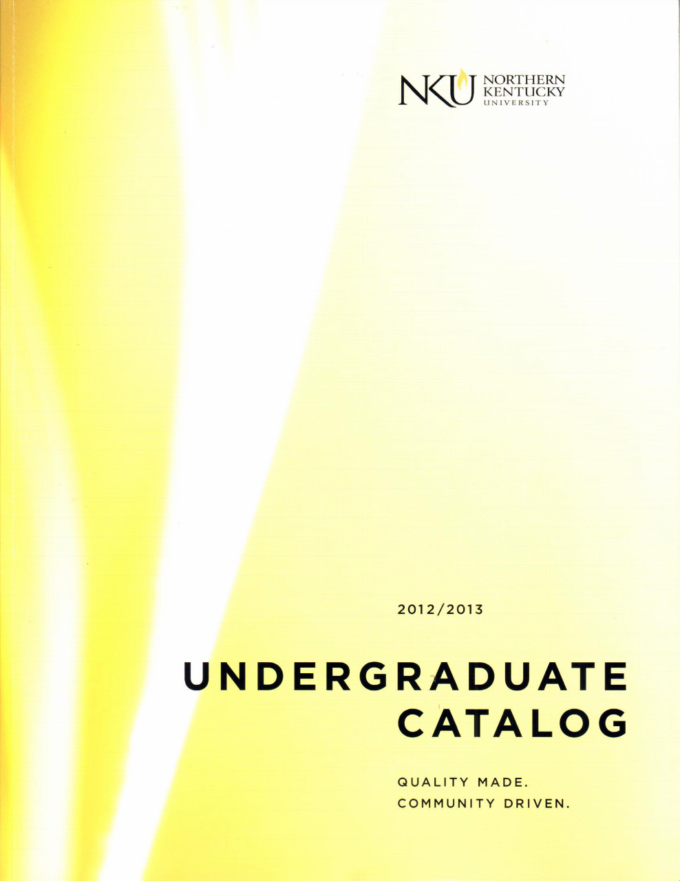 2012-2013 undergraduate catalog 