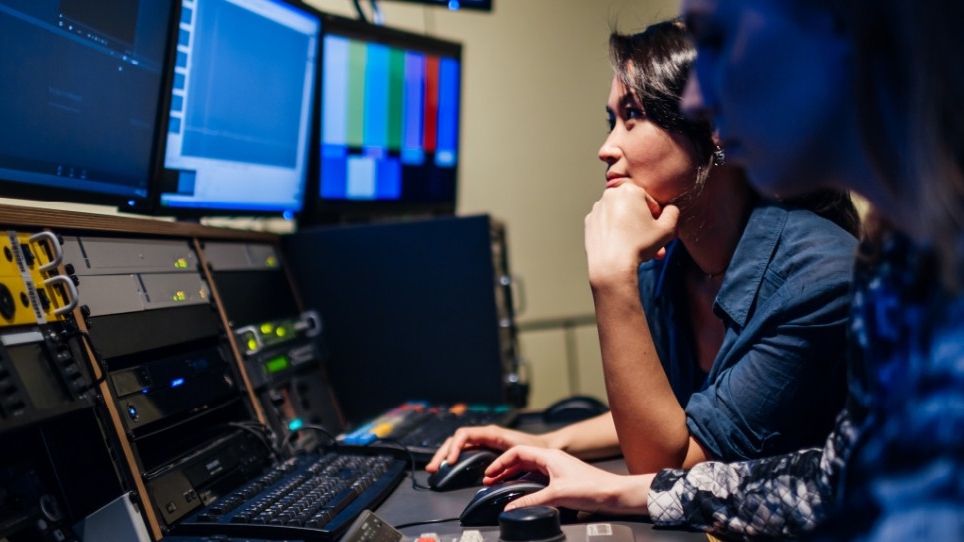 A student working in the College of Informatics