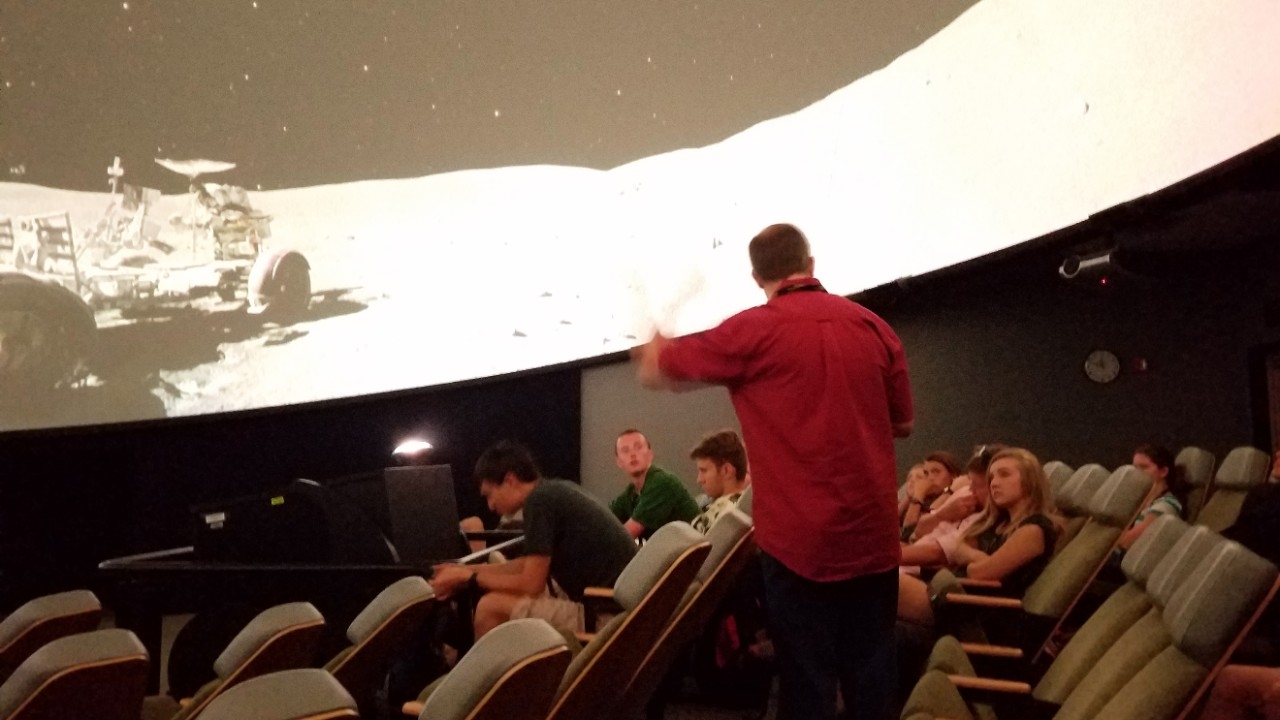 The Haile Planetarium inside NKU's College of Arts and Sciences