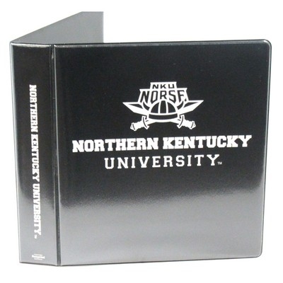 Black binder with NKU Norse logo