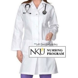 White lab coat with NKU embroidery